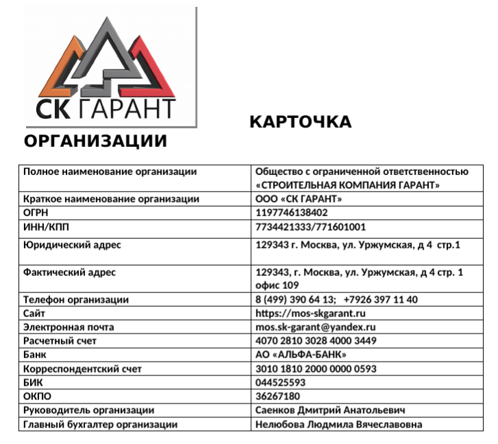 Ооо гарант проект сайт